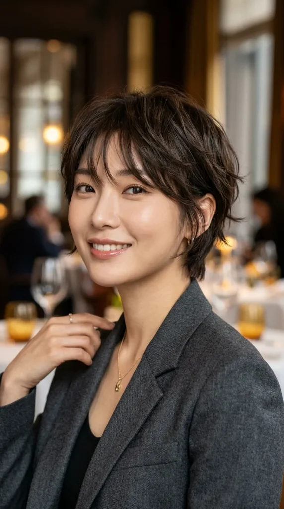 Korean Layered Pixie Haircut
