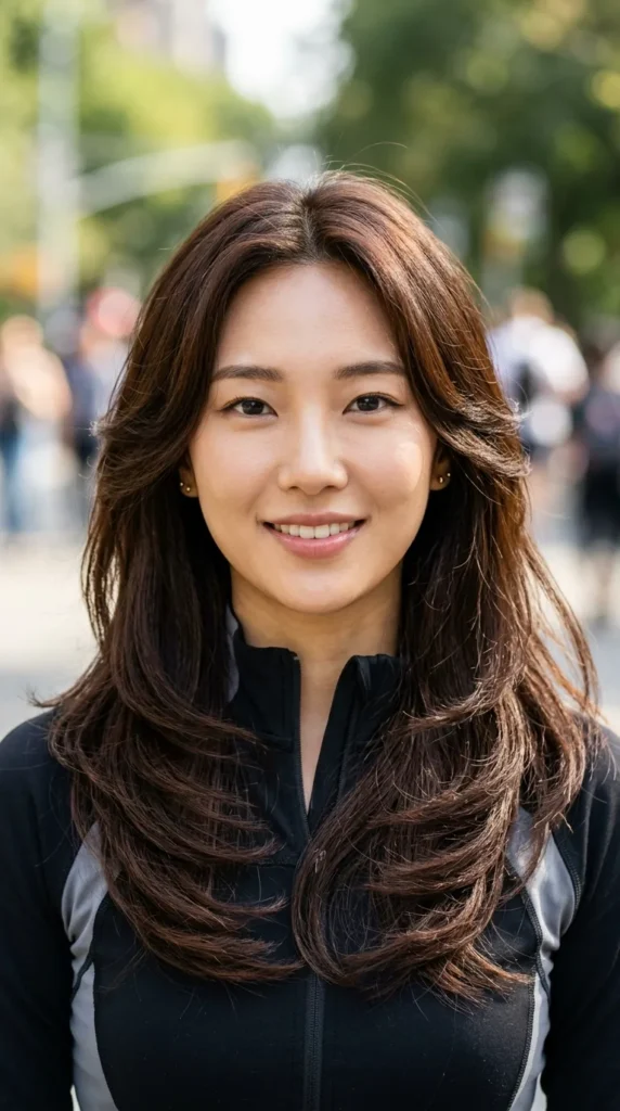 Korean Layers for Oval Faces