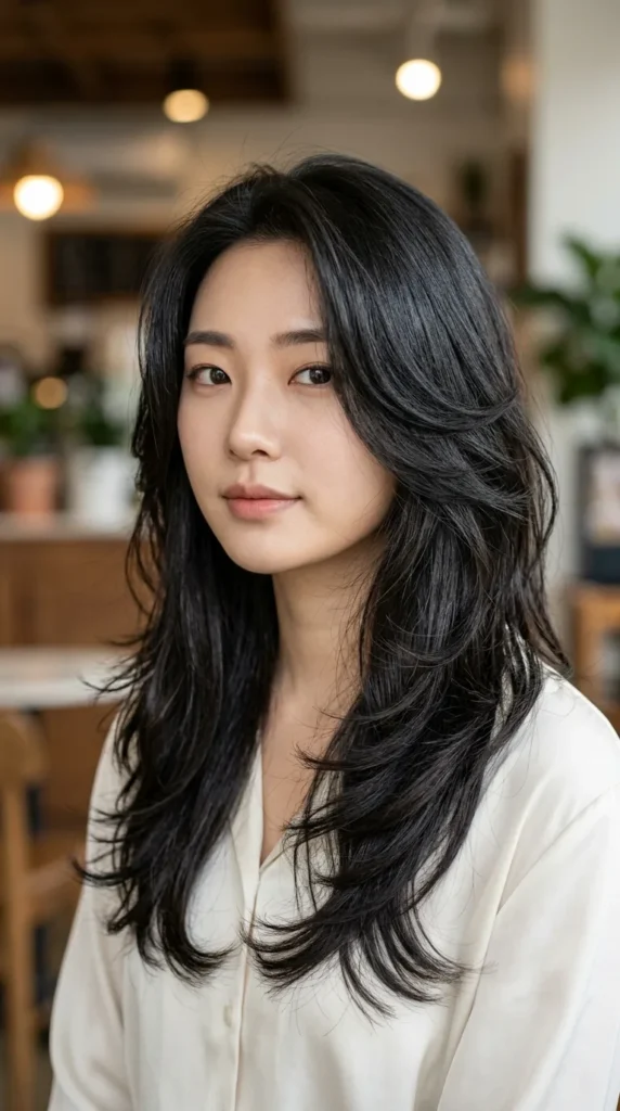 Korean Layers for Thick Hair