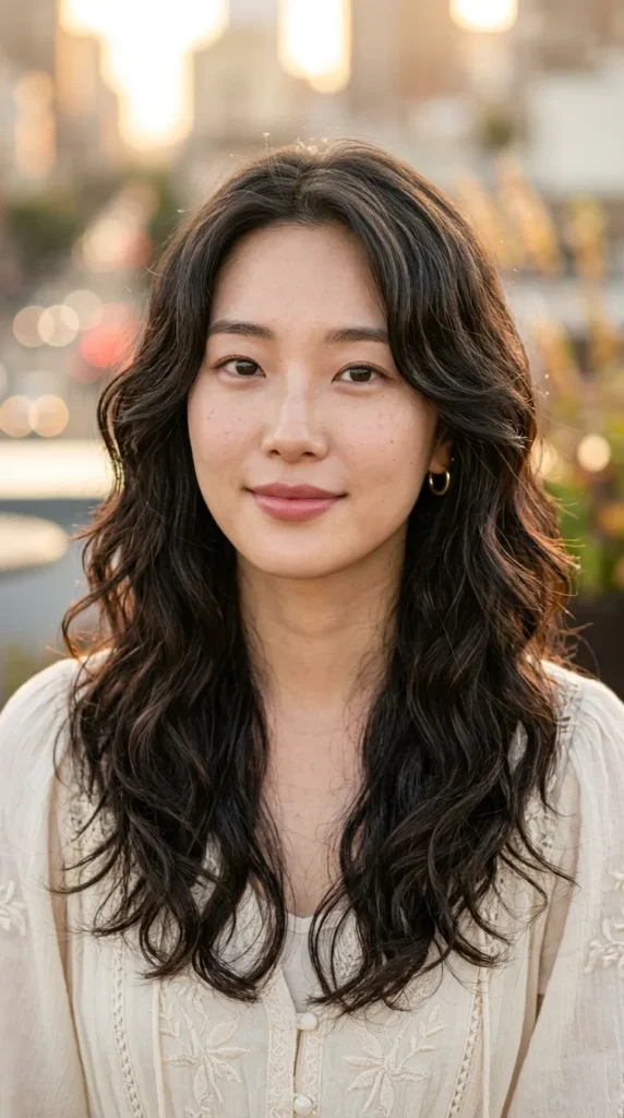 Korean Layers for Wavy Hair
