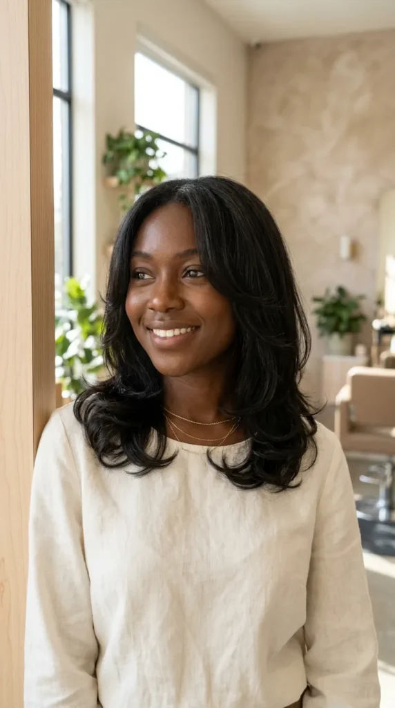 Korean Medium Layered Hair