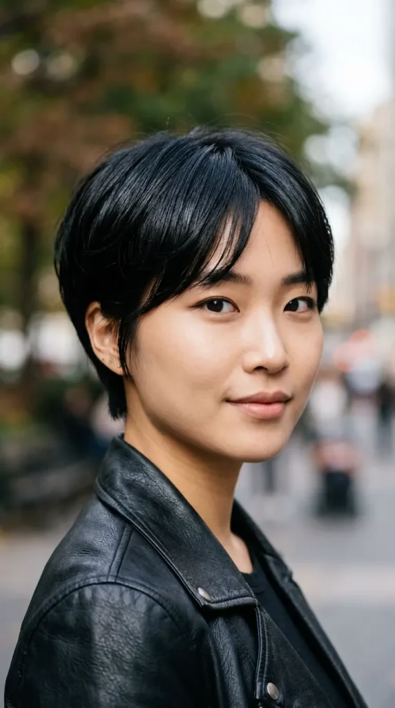 Korean Pixie for Dark Hair
