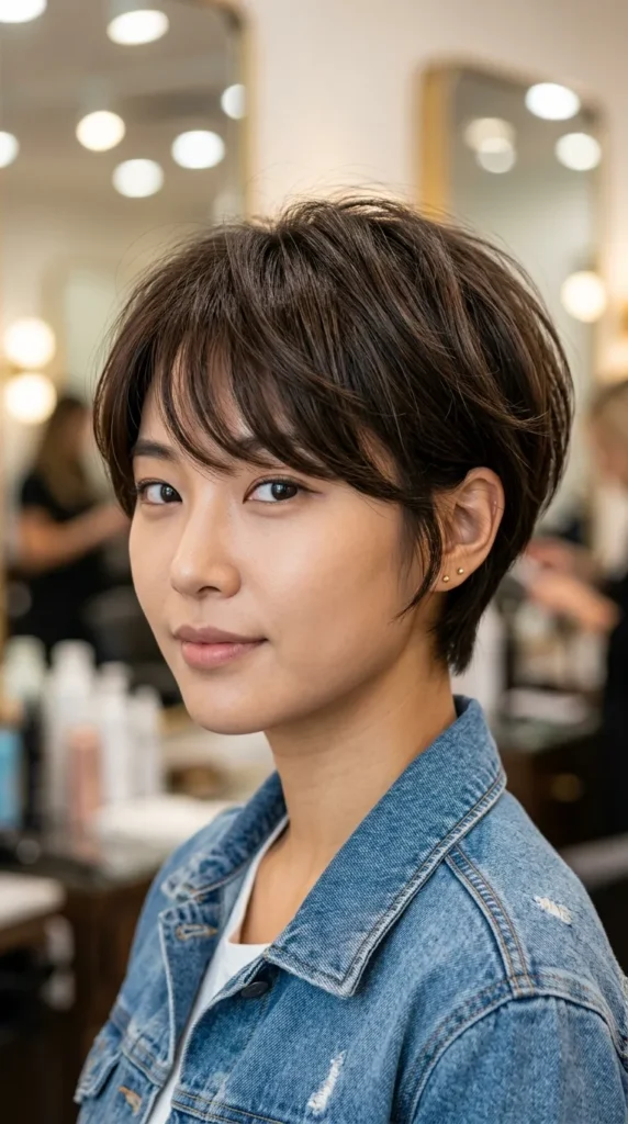 Korean Pixie for Heart-Shaped Faces