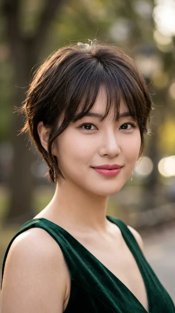 Korean Pixie for Oval Faces