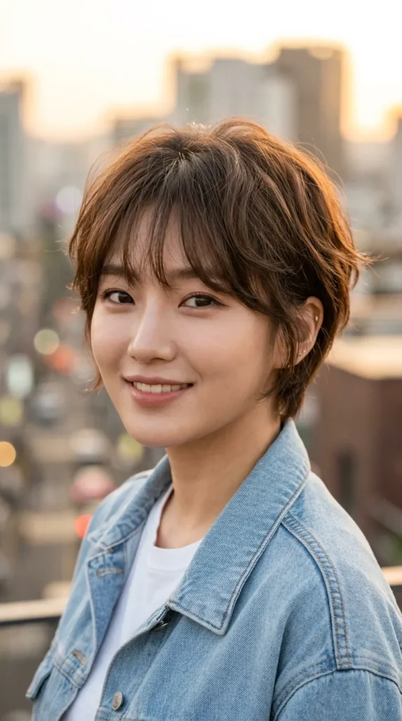 Korean Pixie for Square Faces