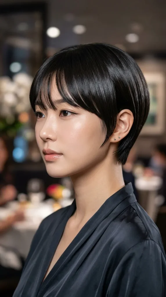 Korean Pixie for Straight Hair