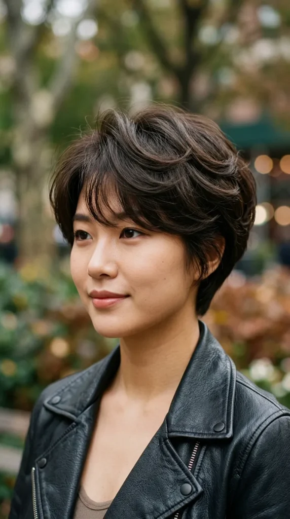 Korean Pixie with Feminine Volume