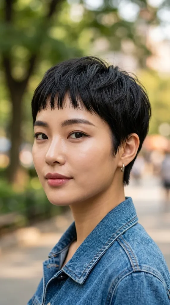 Korean Pixie with Micro Fringe