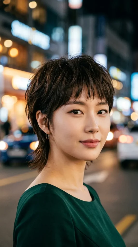 Korean Pixie with Modern Mullet Touch
