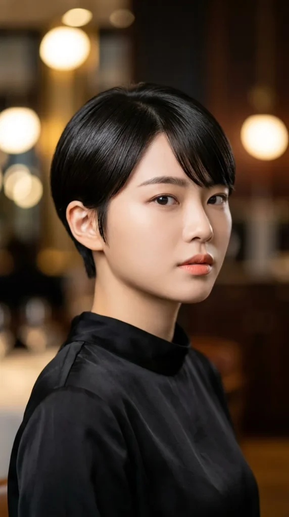 Korean Pixie with Sleek Finish