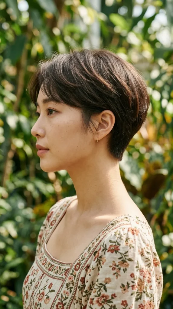 Korean Pixie with Tapered Nape