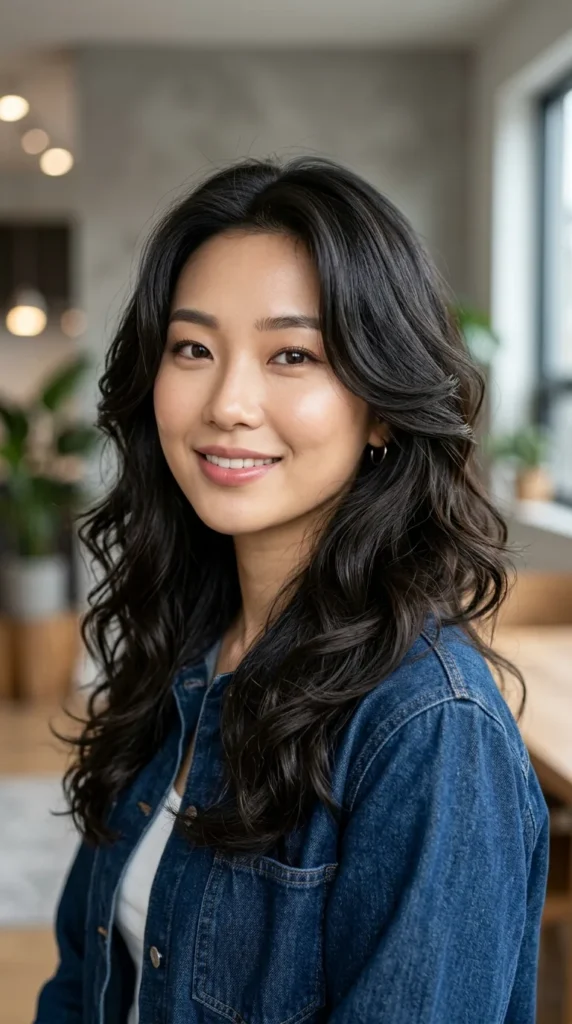 Korean S-Curl Layered Style