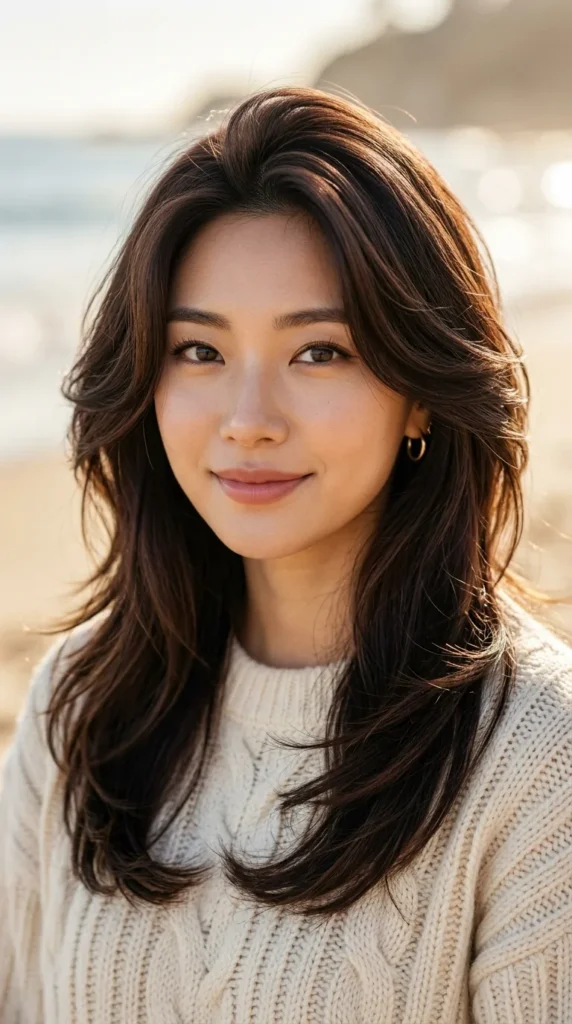 Korean Side-Part Layers