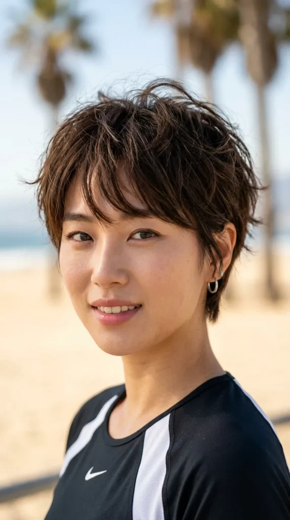Korean Textured Pixie Haircut