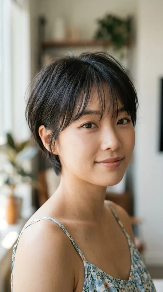 Korean Wispy Pixie Haircut