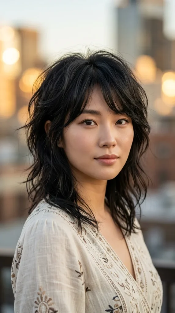 Korean Wolf Cut for Fine Hair