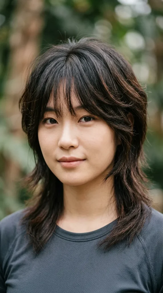 Korean Wolf Cut for Women Over 40