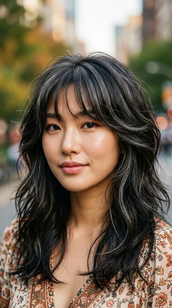Korean Wolf Cut for Women Over 50