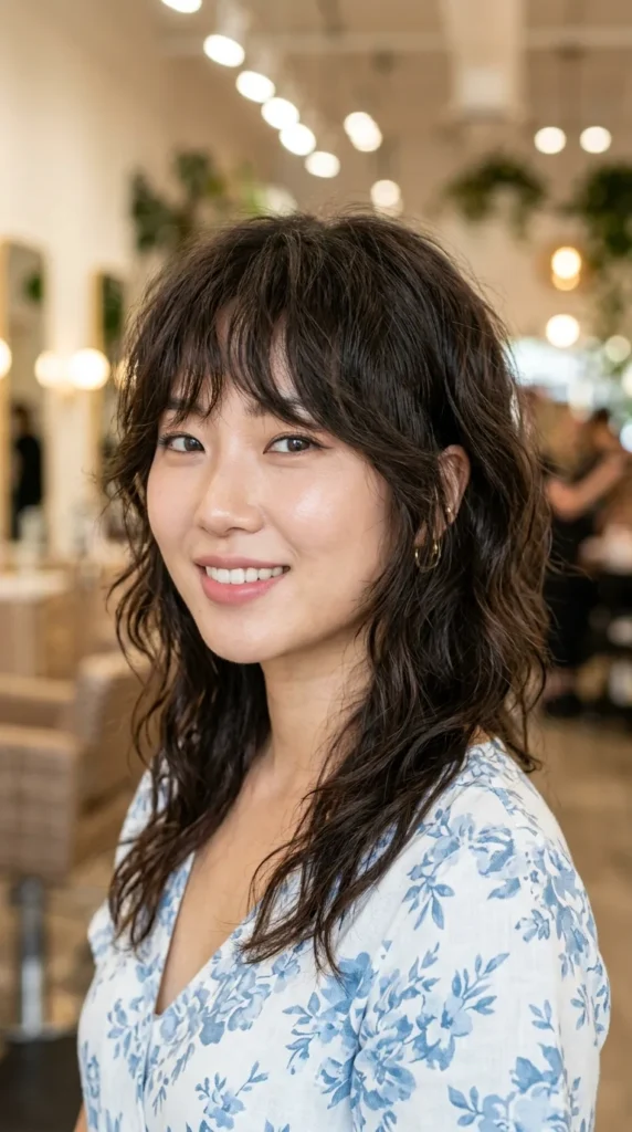 Korean Wolf Cut with Loose Waves