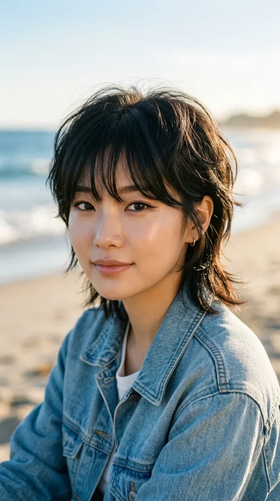 Korean Wolf Cut with Soft Mullet Shape