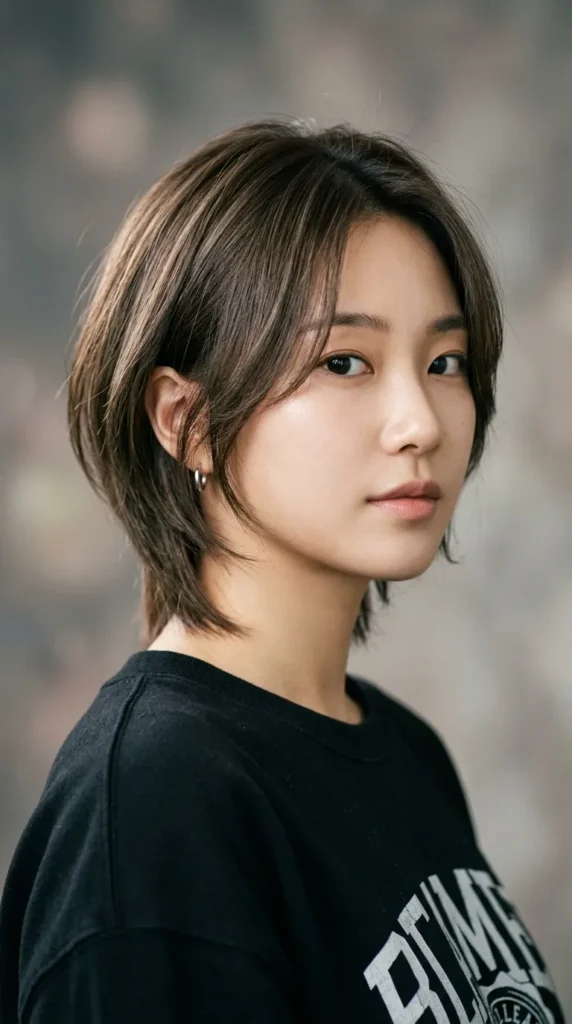 Korean Wolf Cut with Tapered Nape
