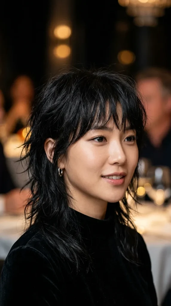 Korean Wolf Cut with Tousled Finish