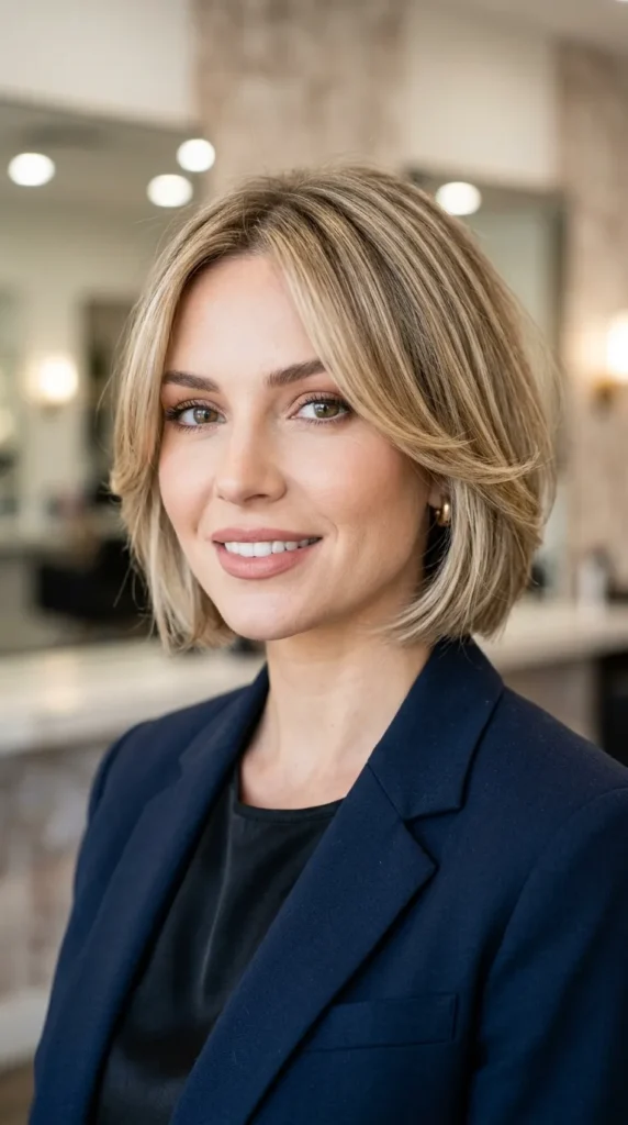 Layered Bob with Face-Framing Pieces