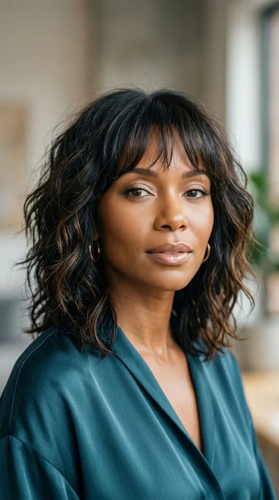Layered Cut with Air Bangs for a Youthful Look