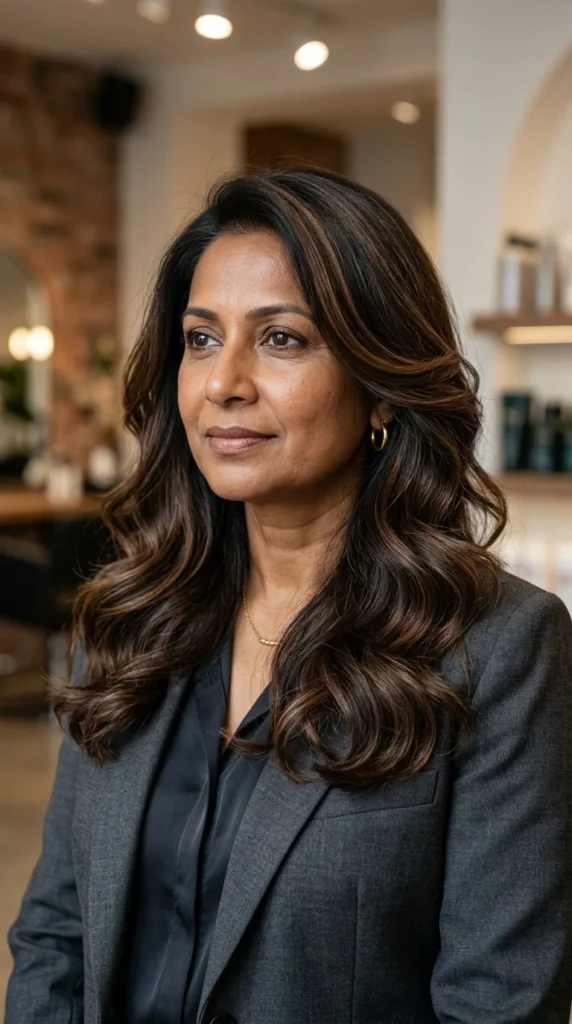 Layered Cut with Loose Hollywood Waves