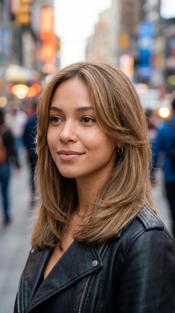 Layered Hair for Fine Oval Face