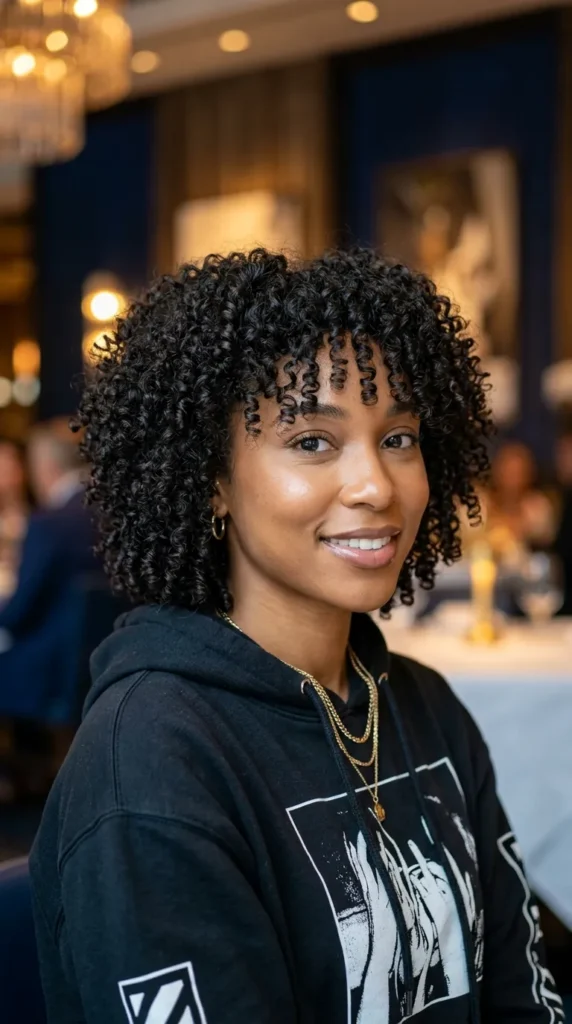 Layered Haircut for Fine Curly Hair