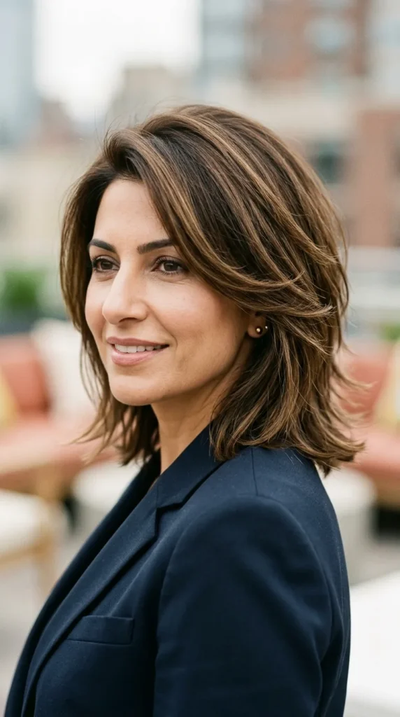 Layered Haircut for Thin Hair Women Over 40