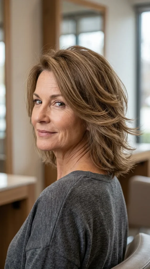 Layered Haircut with Soft Feathered Ends