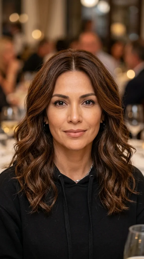 Layered Midi Cut with Soft Waves