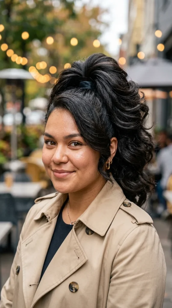 Layered Ponytail with Maximum Volume