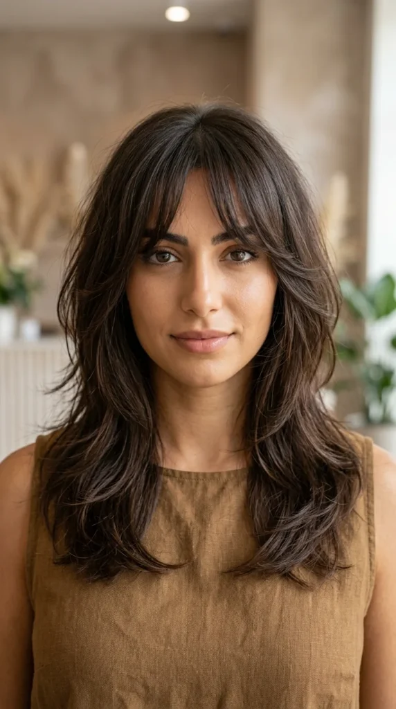Lightweight Layered Cut with Curtain Bangs