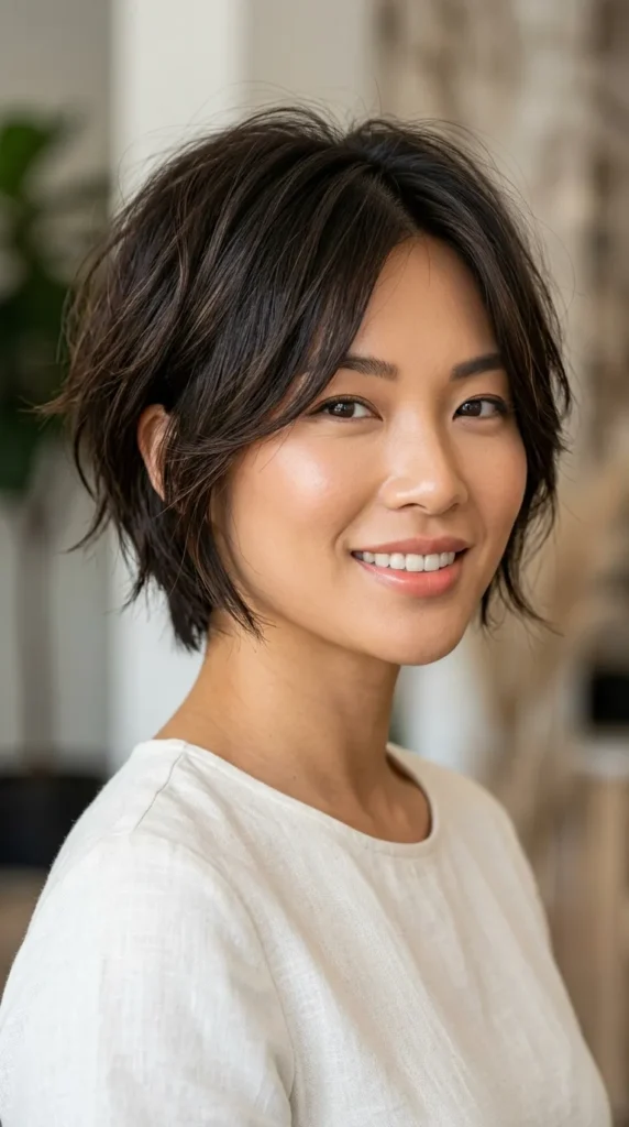 Lightweight Short Layered Haircut for Summer