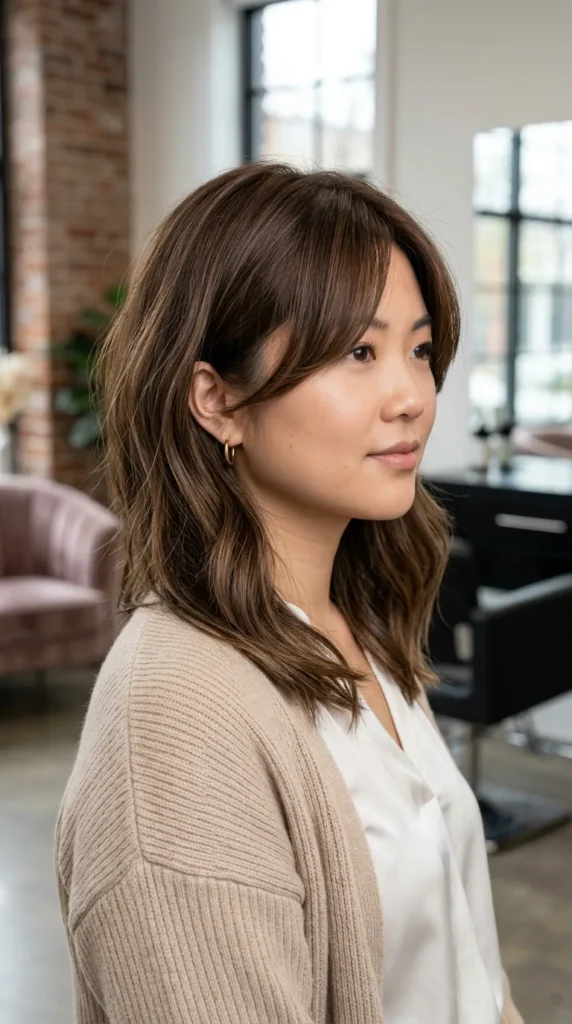 Long Bob with Curtain Bangs
