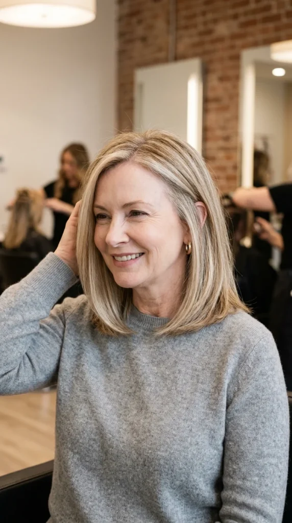 Long Bob with Invisible Layers