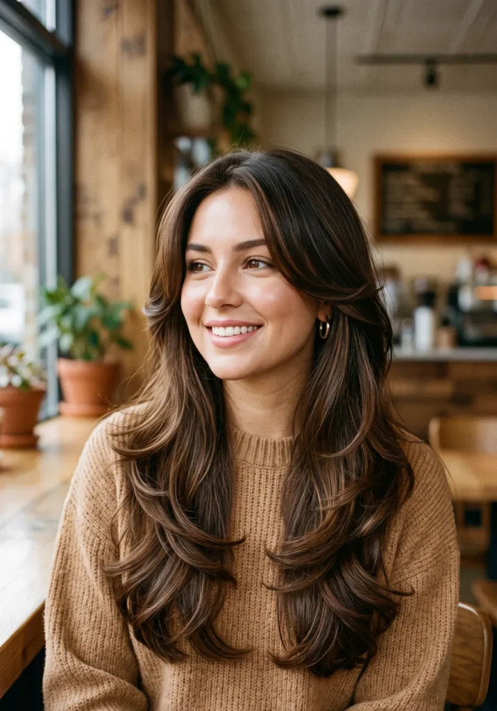 Long Hair with Flipped Out Layers