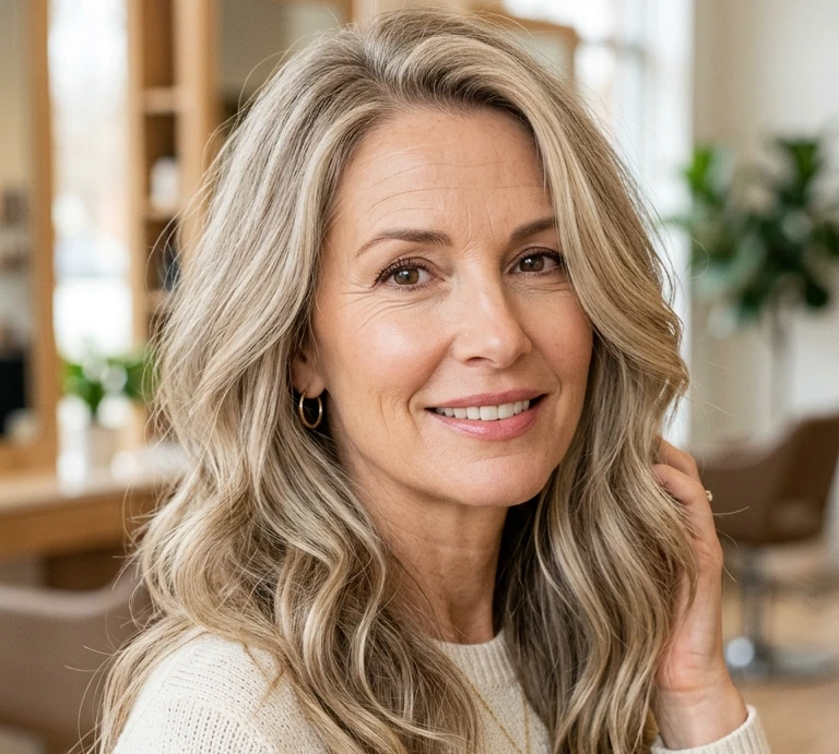 Long Layered Haircuts for Women Over 50