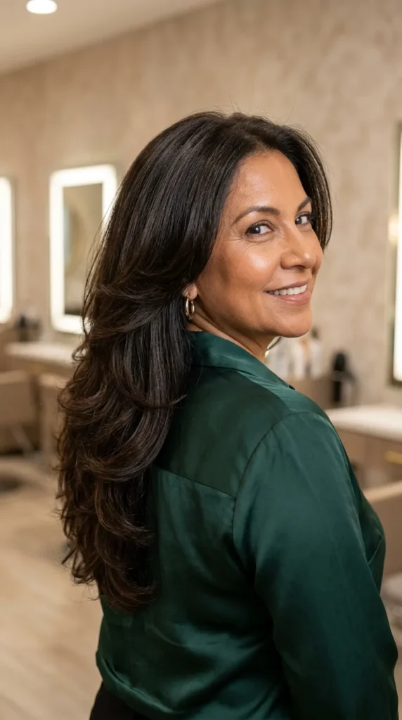 Long Layers with Voluminous Blowout Style