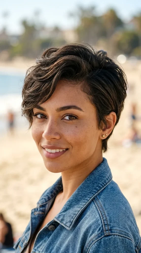 Long Pixie Cut for Oval Face