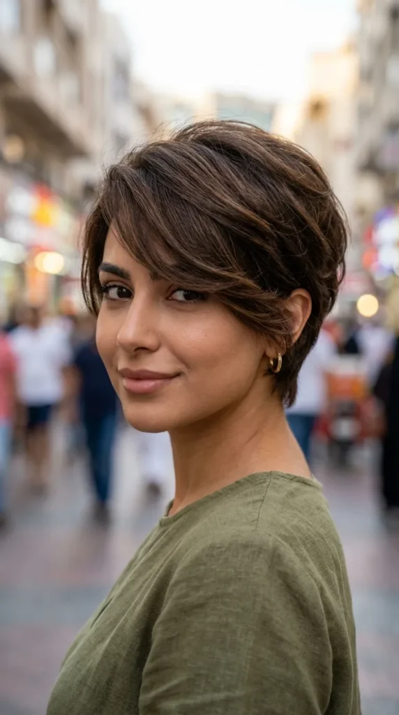 Long Pixie for Thin Hair with Side Bangs