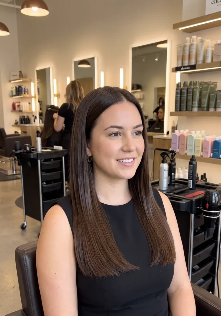 Long Straight Hair with Internal Layers