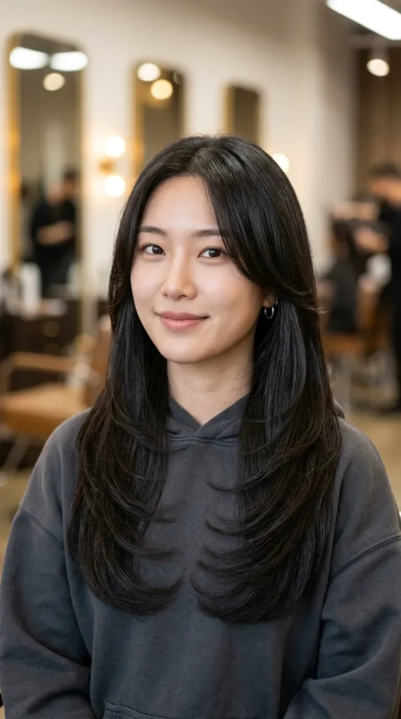 Long U-Cut with Korean Layers