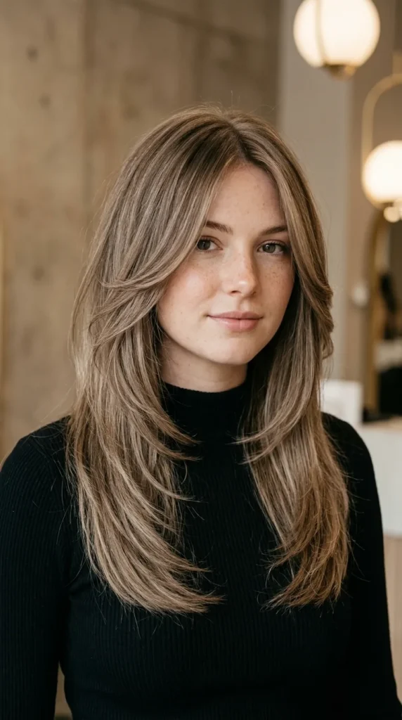 Long V Cut with Face-Framing Layers