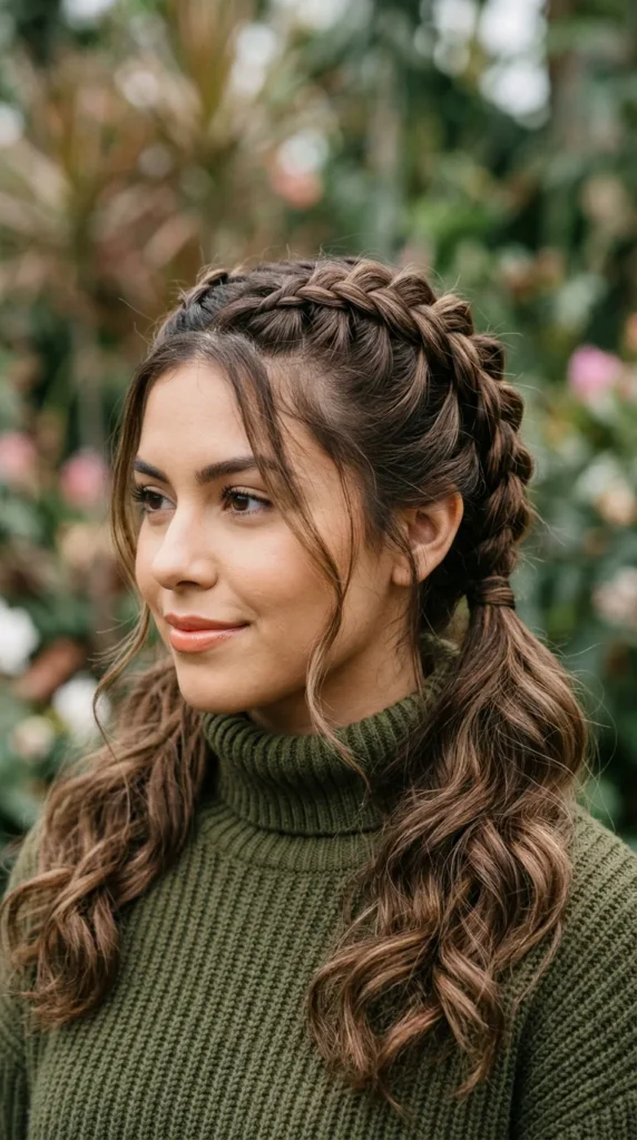 Loose Dutch Braids with Waves