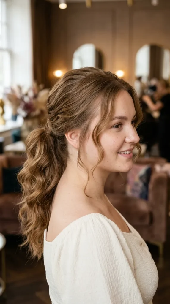 Loose Romantic Ponytail