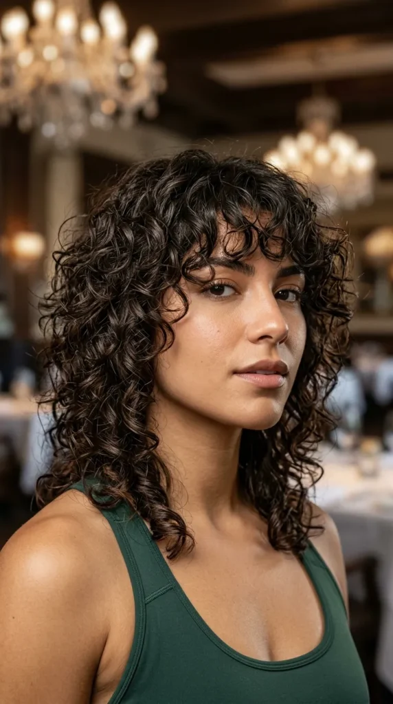 Low-Maintenance Curly Wolf Cut